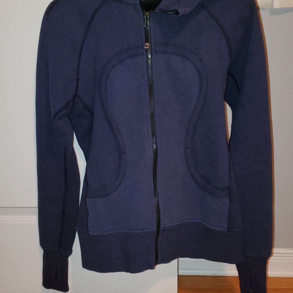 Lululemon Athletica Scuba Hoodie IV Jacket - Blue Jam Size 8